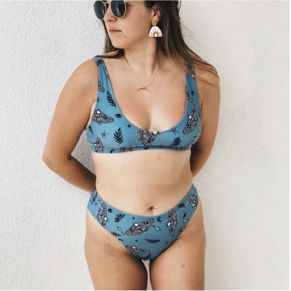 Octopied Mind Skull Moth Bikini
